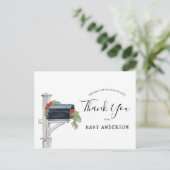 ベビーシャワーbyメール冬エバーグリーンありがとう ポストカード (スタンド正面)