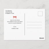 ベビーシャワーbyメール冬エバーグリーンありがとう ポストカード (裏面)