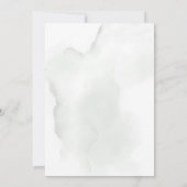 ベビーシャワーbyメール水色ユーカリ緑 招待状 (裏面)