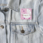 ベビーシャワーPinがあるお母さん 缶バッジ (インサイチュ)