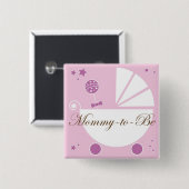 ベビーシャワーPinがあるお母さん 缶バッジ (正面&裏面)