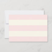 ベビーシャワーRSVPカード花柄のピンク 出欠カード (裏面)