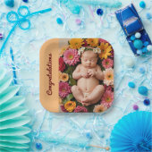 ベビーシャワーsip n see decorationsナプキン ペーパープレート (パーティー)