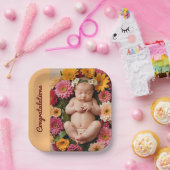 ベビーシャワーsip n see decorationsナプキン ペーパープレート (パーティー)