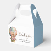 ベビーシャワーTEDDYホットエアバルーンブルー フェイバーボックス (裏面サイド)