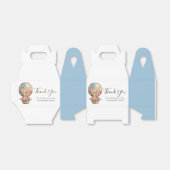 ベビーシャワーTEDDYホットエアバルーンブルー フェイバーボックス (折り畳みなし)