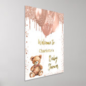 ベビーシャワーteddy bear balloons 箔ポスター (レイダウン)