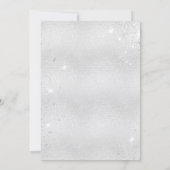 ベビーシャワーteddy bear blue silver boy 招待状 (裏面)