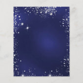 ベビーシャワーteddy bear boy blue budget invitation チラシ (裏面)