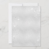 ベビーシャワーteddy bear boy blue silver 招待状 (裏面)