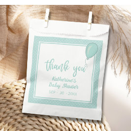 ベビーシャワ男女兼用ーミントグリーンBOHO フェイバーバッグ