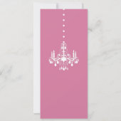 ベビーシャンデリア(明るいピンク) 招待状 (裏面)