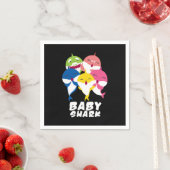 ベビーシャークスアクアマリンマリンライフオーシャニックウォーターS スタンダードカクテルナプキン (インサイチュ)