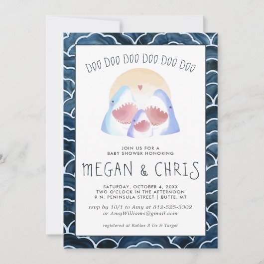ベビーシャークドゥー |かわいいサメの赤ちゃんシャワー (正面)