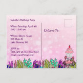 ベビーシャークファミリーカスタム誕生日招待状 ポストカード (裏面)