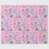 ベビーシャークファミリードゥーハッピーバースデー ラッピングペーパー (フラット)