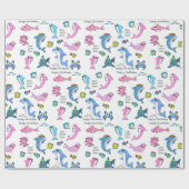 ベビーシャークファミリードゥーハッピーバースデー ラッピングペーパー (フラット)