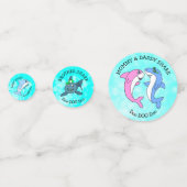 ベビーシャークファミリーバースデーパーティー コンフェッティ (裏面)