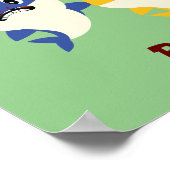 ベビーシャークフェスティバルクリスマス素晴らし ポスター (角)