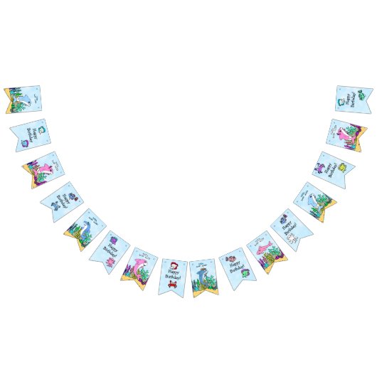 ベビーシャーク男女兼用誕生日 バンティングフラッグ (全)