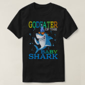 ベビーシャーク誕生日ブラザーシャークのゴッドファーザー Tシャツ (デザイン正面)