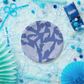 ベビーシャーク1歳の誕生日プレート ペーパープレート (パーティー)