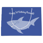 ベビーシャーク1歳抱き枕 ラージペーパーバッグ (正面)