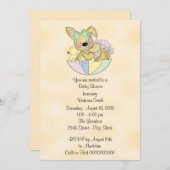 ベビーシャ男女兼用ワーバニー 招待状 (正面/裏面)