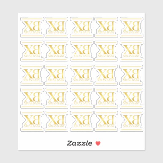 ベビーシューズのベビーカスタムカットビニールラベル用キシラス シール (シート)