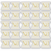 ベビーシューズのベビーカスタムカットビニールラベル用キシラス シール (正面)