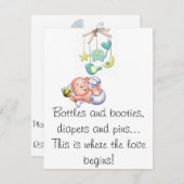 ベビーショー招待状 招待状 (正面/裏面)