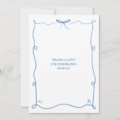 ベビーシンプルがコーヒー少年の赤ちゃんシャワーを醸造している 招待状 (裏面)