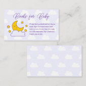 ベビーシンプルのための月の赤ちゃんシャワー本の上の エンクロージャーカード (正面/裏面)