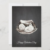 ベビーシンプルは幸せ来なバレンタインデーのプレゼント シーズンカード (正面)