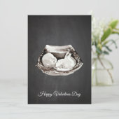 ベビーシンプルは幸せ来なバレンタインデーのプレゼント シーズンカード (スタンド正面)