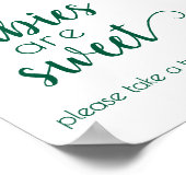 ベビーシンプルは甘い | ハンターグリーンシャワー標識 ポスター (角)