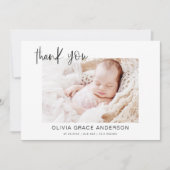 ベビーシンプルサンキューフォトコラージュ サンキューカード (正面)