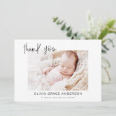 ベビーシンプルサンキューフォトコラージュ サンキューカード (スタンド正面)