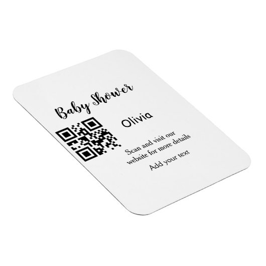 ベビーシンプルシャワーWebサイトバーコードQR追加ネームdet マグネット (右側)