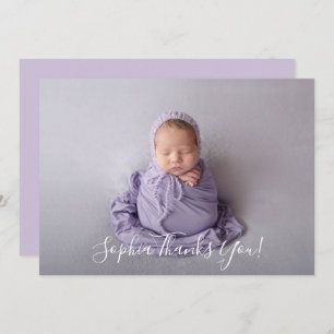 ベビーシンプル写真ありがとうご案内