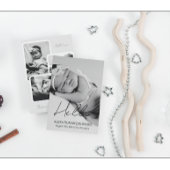 ベビーシンプル写真の生誕通知カード 案内状