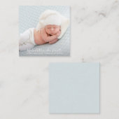 ベビーシンプル写真少子出産告知 ノートカード (正面/裏面)