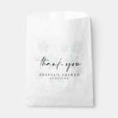 ベビーシンプル冬のベビーシャワー外は寒い フェイバーバッグ (正面)