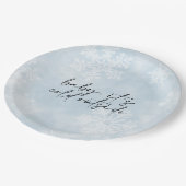 ベビーシンプル冬のベビーシャワー外は寒い ペーパープレート (アングル)