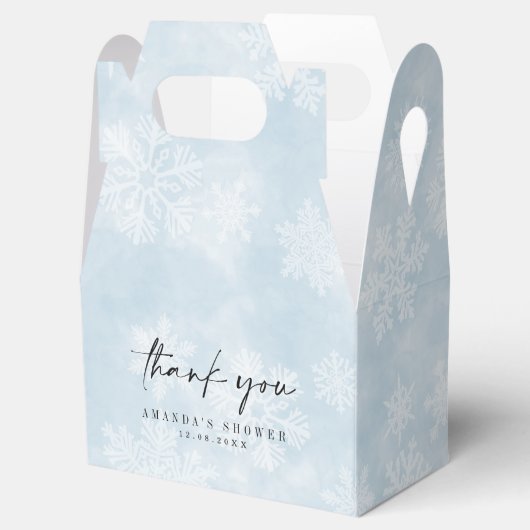 ベビーシンプル外は冷たい冬の切り妻 フェイバーボックス (オープン)