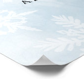 ベビーシンプル外は冷たい赤ちゃんシャワー歓迎 ポスター (角)