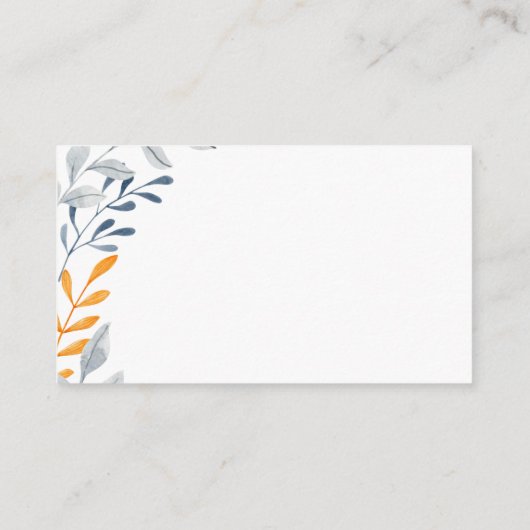 ベビーシンプル用の紅葉の本 エンクロージャーカード (裏面)