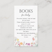 ベビーシンプル用ワイルドフラワー赤ちゃんシャワーブック エンクロージャーカード (正面)