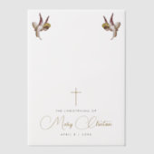 ベビーシンプル第一聖教バプテスマ ベラム紙招待状 (正面)