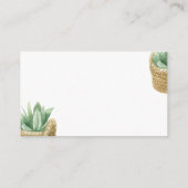 ベビーシンプル請求の多肉書籍 エンクロージャーカード (裏面)